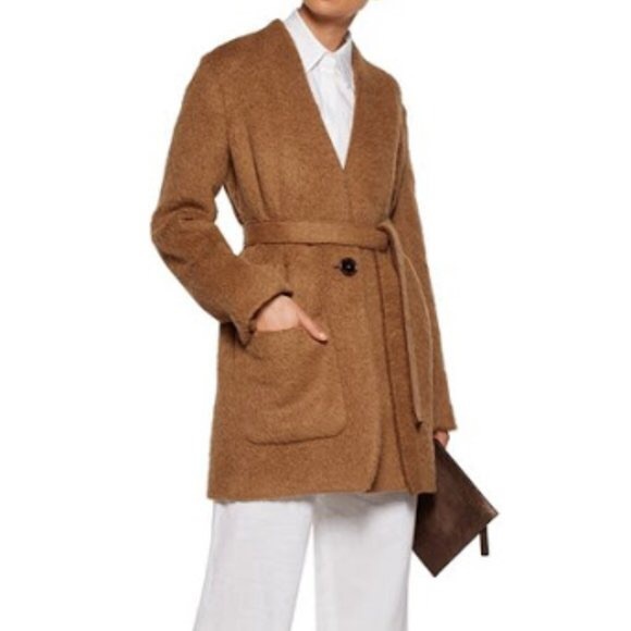 $1095 Helmut Lang boxy shaggy wool coat - Picture 6 of 11